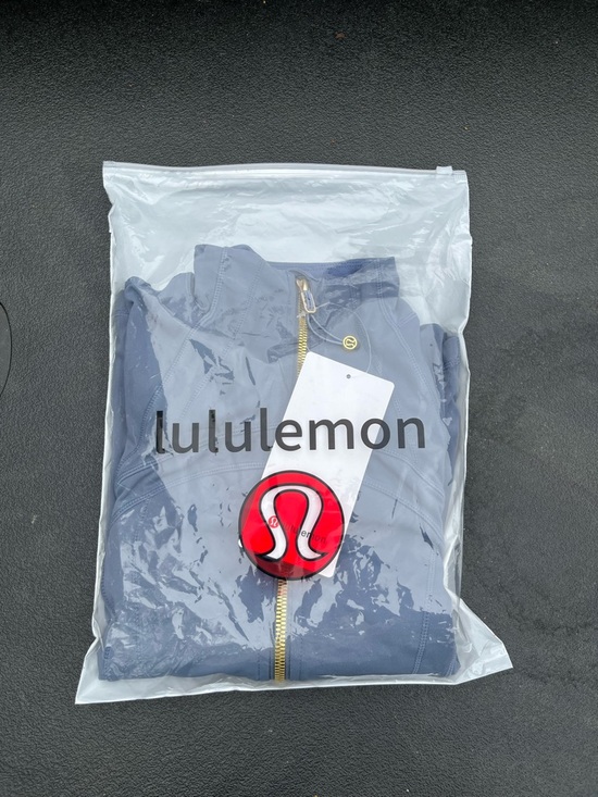 lululemon athletica Dusty Blue Gold-Zip Bomber Jacket - Picture 4 of 4